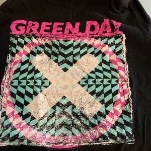 Green Day Graphic Tee - Black and Pink